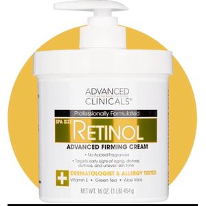 Advanced Clinicals Retinol Advanced Firming Cream (16 oz / 454 g)