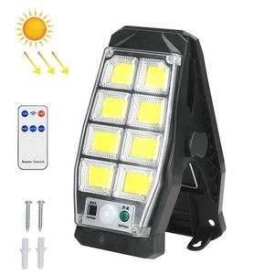 Solar Waterproof Clip-On Wall Light Outdoor Garden Fence Light - Black