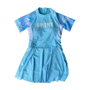 Lycra Dress Style Girls character cover up  Swimming Trunk - Multi