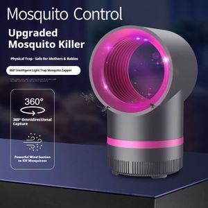 USB Photocatalytic Mosquito Killer Lamp, 360° UV Light Suction Insect Trap, Quiet Portable Electric Mosquito Zapper for Home Bedroom Office