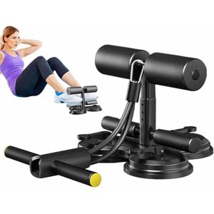 sit up bar with pull rope triple suction base multifunctional for abs exercise 6 six packs