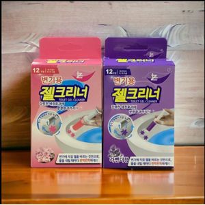 Toilet Gel Cleaner Stamp Weeks Supply Automatic Toilet Bowl Cleaner Gel with Fragrance, Removes Stains and Deodorises with Every Flush. 2 Assorted Packs