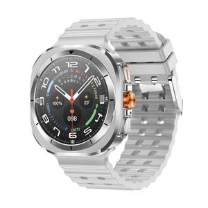 Z7 Silver Luxury Waterproof Smartwatch – Bluetooth Calling, Fitness Tracker & HD Display - Compatible with both Apple & Android devices