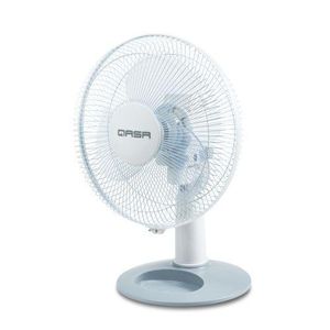 Qasa 12 Inches AC/DC Table Fan with Charging Adapter(NO SOLAR PANEL, NOT A RECHARGEABLE FAN)