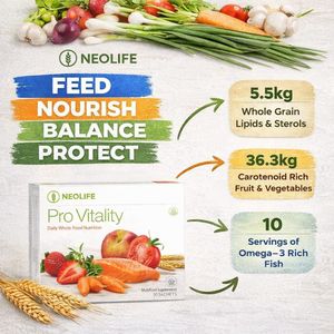 Health For Life Pro Vitality 30 Sachets Daily Whole-Food Nutrition for Energy, Immunity & Heart Health