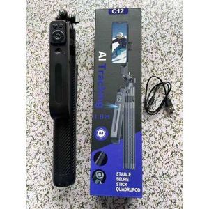 Monopod C12 AI Face TRACKING Selfie Stick Tripod