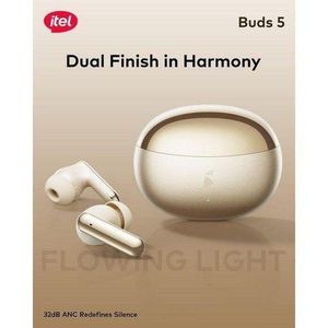 itel Buds 5 Premium Design 32dB ANC 4-Mic Clear Calls 13mm Drivers Earbuds IEW-53
