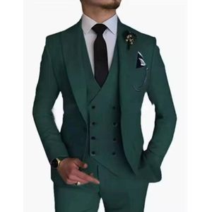 Three piece Men's Fitted Smart  Suit - 