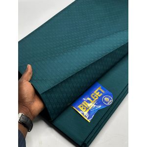 Top Notch Quality 100% Pure Cotton Billget Guinea Exclusive Fabric Material for Kaftan & Agbada Clothing: Teal Green (5yards)