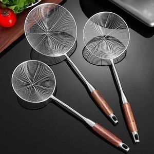 3pcs In 1 Stainless Steel Round Multi Purpose Sieve + Handle