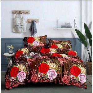 Duvet + Bedsheet Set with 4 Pillowcases 6by6