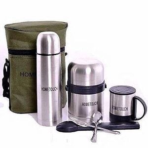Universal Stainless Steel Food Flasks 5 In 1 Set