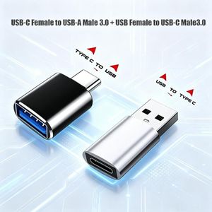 USB 3.0 Adapter Set - Type C Male to USB Female - 2PCS