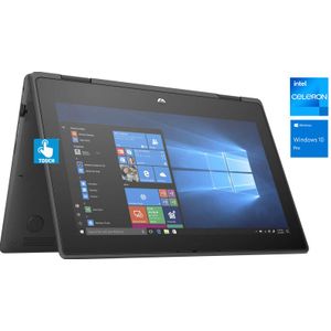 Hp  ProBook 11 X360- TOUCH- 128GB SSD/4GB RAM-Intel CELERON QUAD CORE WIN10 Pro +Mouse &USB Light
