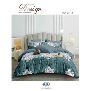 6ft by 6ft Duvet & Blanket With 4 Pillowcases - Bedding Set