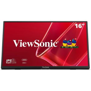 Viewsonic Va1650 Portable Monitor 16" 1920 X 1080 Fhd Ips Portable Usb-c Monitor