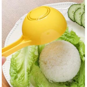 Clo 1pc, Rice Spoon, Rice Spoon Mold, Rice Ball Scoop Mold, Cooking Spoon Cooker, Rice Ball Mold for Kitchen, Yellow Non Stick Rice Spoon, Kitchen Supplies