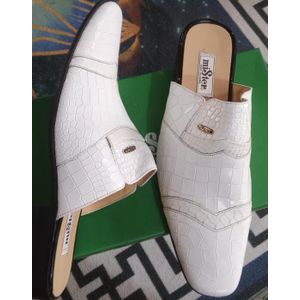 Mister Mis Senior Half Shoe- White