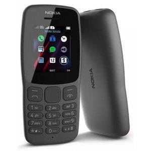 Nokia Dual Sim Button Phone - 1.77" - Wireless FM - 4MB/4MB - 800 MAh – Black