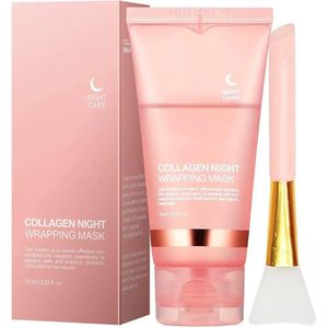1 PACK - High Quality Collagen Night Wrapping Mask