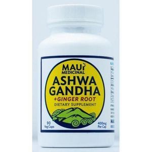 Maui ASHWAGANDHA 90 Capsules - 400 Mg Per Capsule