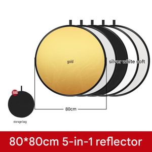 80CM 5 In 1 Light Reflectors For Photography/Light Diffuser With Panel & Bag/Reflector Photography, Ideal For Content Creator Essentials & Photographer