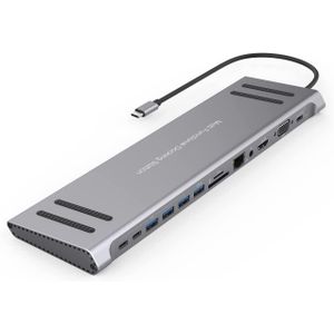 Onten 13 in 1 USB C Docking Station  for MacBook iPad Surface pro and More Windows Laptop