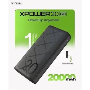 Infinix X-Power 20 GO 20000mAh 15W Fast Charging Power-Bank with Type-C In-put And Out-put