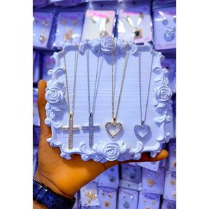 Very Lovely Iced  & Harmony Locket Classic Rhine Stone  & Necklace For Sexy Unique Ladies 