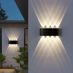 ESCLIGHTING Up And Down LED Wall Light - 8W - 220V - ABS+PC - Black
