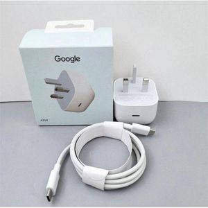 Google Pixel Pixel Original 45W USB-C Power Adapter - Fast Charger for Pixel 10/9/8/7,/fold/MacBook, and Tablets (UK Plug)