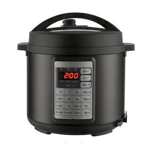 George Home Metallic Black Digital 5.5L 1000W Pressure Cooker