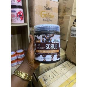 Skin Doctor Face and Body Scrub with Brown Coffee