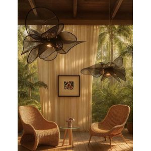 Nordic Modern Floral Mesh Pendant Ceiling Light – Handcrafted Artistic Hanging Lamp for Living Room, Bedroom & Lounge