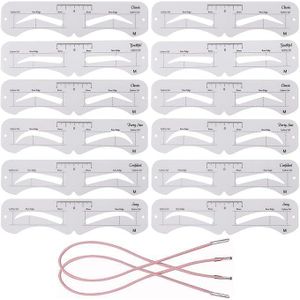 Eyebrow Stencil 12 Eyebrow Shaper Kit