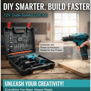 3-in-1 Impact Drill Screwdriver 25-Bits Adjustable Speeds, Stepless Shifting, Electric Power Drill Tool for Home 21V Cordless Impact Screwdriver 3 In 1 Wireless Rechargeable Handheld Drills 1350rpm Household Multifunctional Drill Power Tools