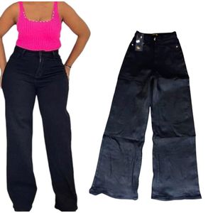 New Design Baggy Jeans for Ladies-Black