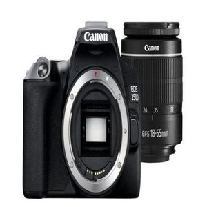 Cam Mini Digital Camera Canon EOS 250D DSLR Digital Camera 24.1 megapixels EF-S 18-5mm F/3.5-5,6 lll Lens Camera BLACK