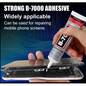 B7000 Glue ( 50ml ) – Perfect for Phones Screen, Touchpad & Back Glass Glue, Jewelry Glue & DIY Projects ( Transparent & White )