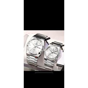 POEDAGAR TISSOT Luxury Couple Wristwatch – Waterproof, Sapphire Glass