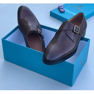 Dark brown formal dress shoes