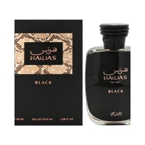 Fragrance Avenue Rasasi Hawas For Him Black EDP 100ml – Male – Lasts 72 Hours
