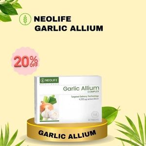 Vital VitalGarlic Allium Complex 60 Tablets (Single) Garlic Alium to support heart health - GNLD