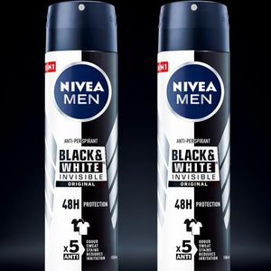 NIVEA Men Invisible for Black & White Original Anti-Perspirant Deodorant Spray 200ml X 1
