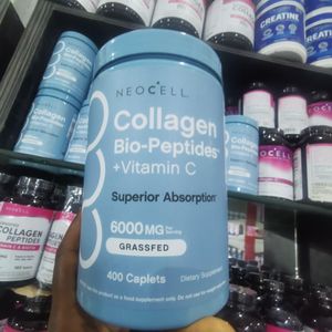 Neocell Collagen Bio-Peptides + Vitamin C 6000MG Grassfed - 400 Caplets