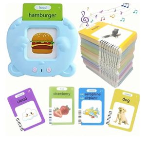 Words English Pocket Speech Toys, Educational Pocket Audible Flashcards, Talking Flash Cards Learning Interactive Toy for Kids Birthday Christmas Gifts, Speech Therapy Autism Toys
