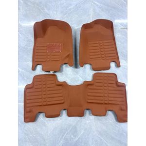 High Quality leather Brown Leather Floormat For 2010 - 2017 Toyota Prado