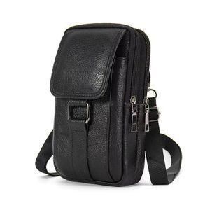 New Men Leather Waist Bag Phone Key Pouch Sport Belt Outdoor