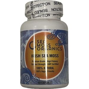 Sea Moss Organics  Organics Irish Sea Moss (Chondrus Crispus) 60 Capsules