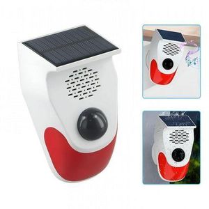 Motion Detector Night Guard Alarm with Flashlight - Solar Powered